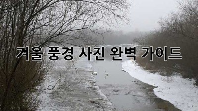 겨울 풍경 사진, 완벽 가이드