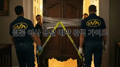 원룸 이사, 용달 예약 완벽 가이드!