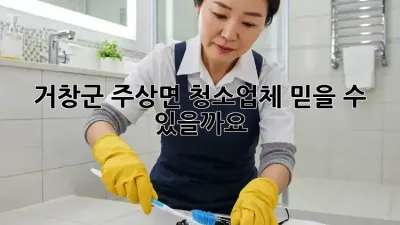 거창군 주상면 청소업체, 믿을 수 있을까요?